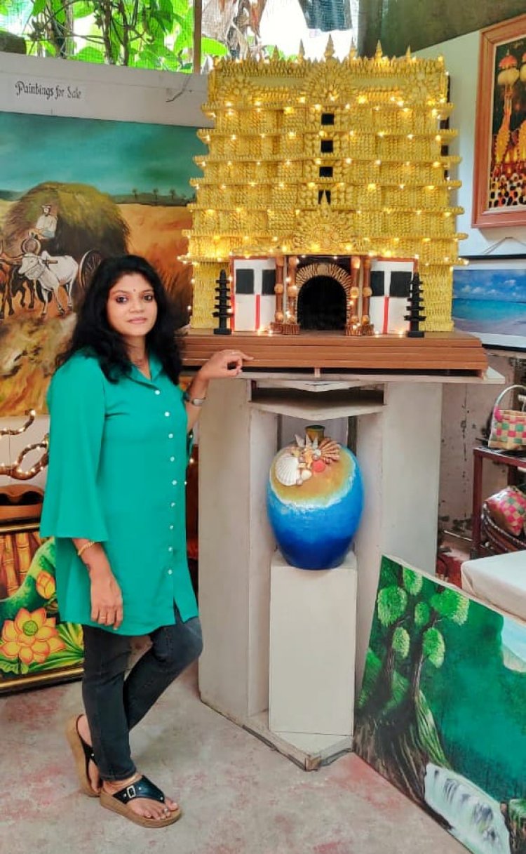 Kakkothi - Sea Shell Exhibhition by Sreeja Vijayakumar at tEnte Bhoomi  Art Center