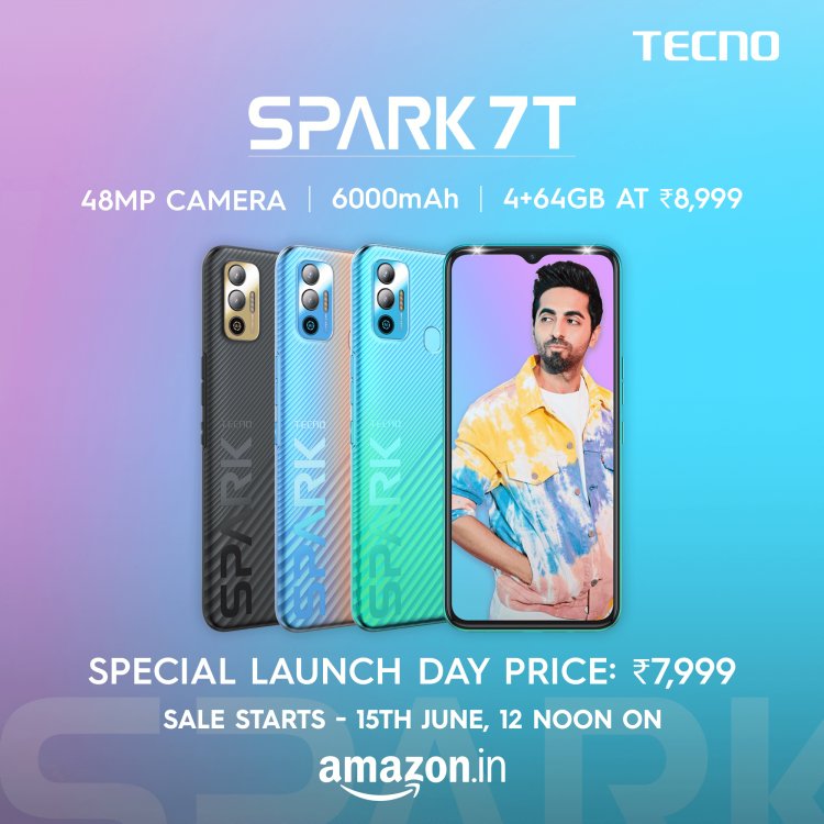 TECNO revolutionizes the budget section with SPARK 7T sporting segment-breaking 48MP AI dual rear camera.