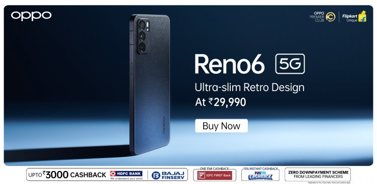 The stunning OPPO Reno6 5G goes on sale: India’s first phone with MediaTek 900 chipset