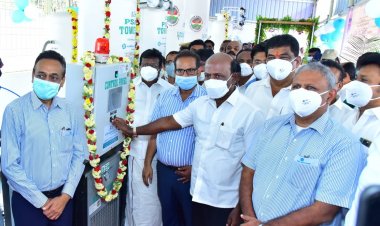 Minister for Health and Family Welfare inaugurates Oxygen Generator Plants set up by Ashok Leyland.