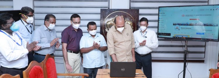 Minister P Rajeeve launches social media pages, YouTube channel  of Industries & Commerce Department.
