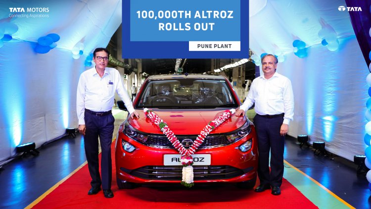 Tata Motors celebrates 1,00,000-rollout milestone for ALTROZ - #TheGoldStandard of Premium Hatchbacks