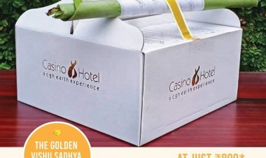 The golden Vishu Sadhya takeaway by Casino Hotel