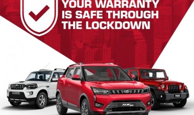 Mahindra extends warranty and free service period on its entire range of vehicles by 3 months.