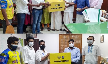 Kerala Blasters FC donates 10,000 N95 masks.