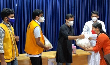 Lions Club of Cochin South distributed covid care materials to Asha workers