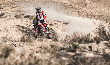 HERO MOTOSPORTS TEAM RALLY COMPLETES STAGE 2 OF RALLY KAZAKHSTAN .