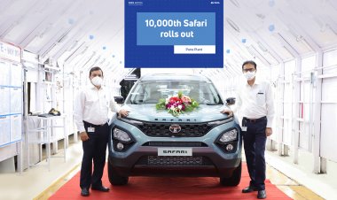 10000th Tata Safari rolls out of the line - The iconic brand crosses its first milestone in just five months