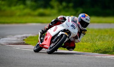 Double podium finishes for Honda’s Rajiv Sethu in INMRC Round 1.