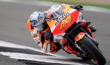 Espargaro leads British Grand Prix and takes season best result.