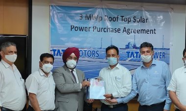 Tata Motors signs a PPA with TATA Power to commission 3 MWp Solar Rooftop Project at its Pune plant.