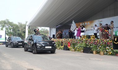 TATA HARRIER DRIVES THE HISTORIC SUDARSHAN BHARAT PARIKRAMA RALLY