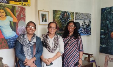 Namasthe Art Centre presents ADVENT 2nd  Exhibition of  women artist painting and sculpture started on 24th December 2021.